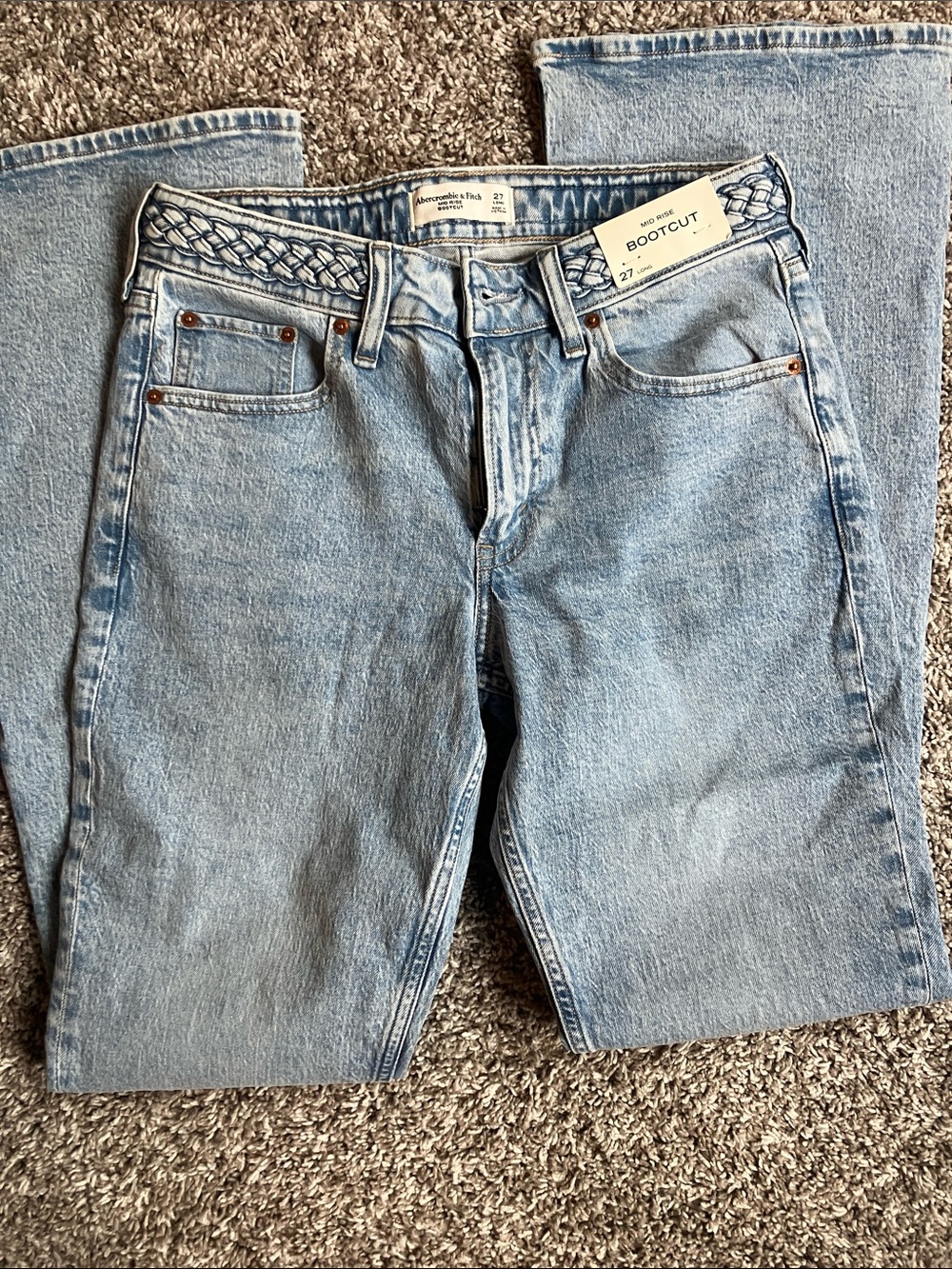 Abercrombie & Fitch mid rise bootcut jeans